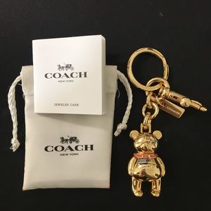 Coach Teddy Bear Key Chain